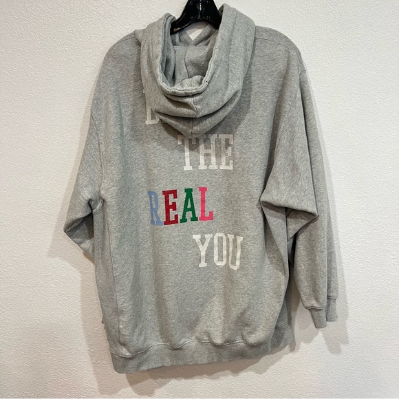 Aerie The Sweat Everyday Cozy Hoodie Be The Real You Women’s Size Large - Picture 3 of 6